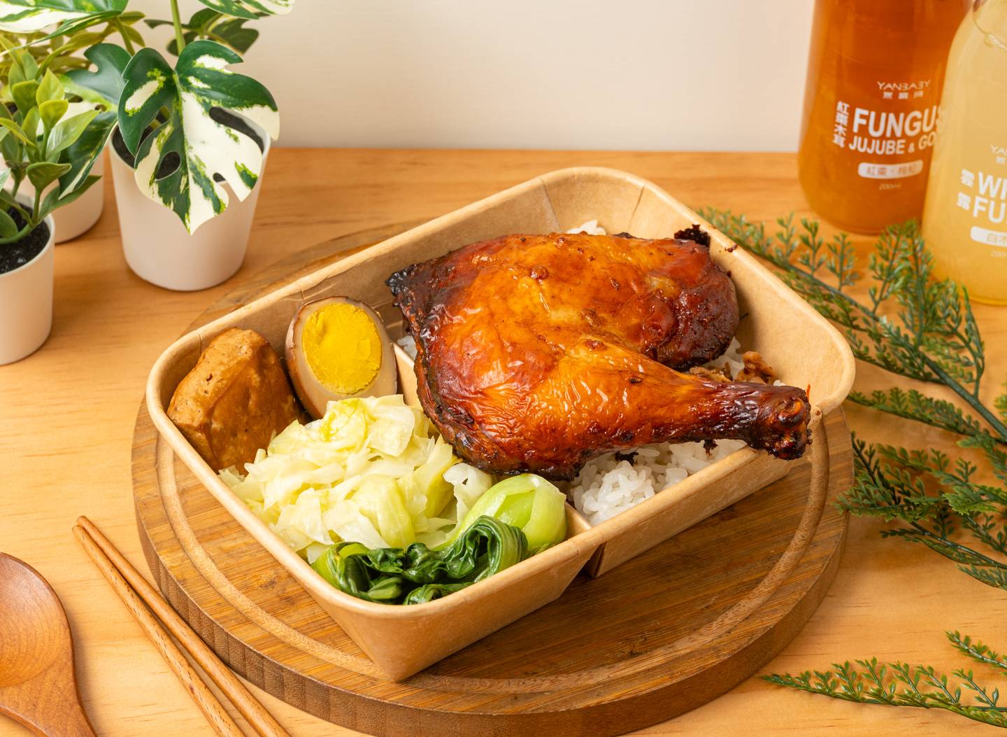 無油秘製大雞腿餐盒